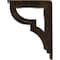 Ekena Millwork Bradford Wrought Iron Bracket, (Triple center brace), Antiqued Pale Gold 2"W x 5 1/2"D x 8"H BKTM02X05X08TBRAPG - alternate 6